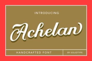 Achelan: A Vintage-Inspired Font Built for Legibility and Character