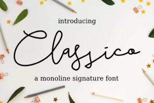 Classico: A Sophisticated Monoline Script Font