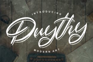 Duythy: The Dazzling Script Font That Adds Personality to Every Project