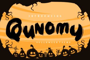 Qunomy: A Spooky Decorative Font for Halloween Projects
