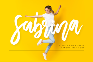 Sabrina: A Sweet, Energetic Handwritten Font